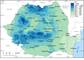 Romania Average Annual  Precipitations from 1961 to 2020